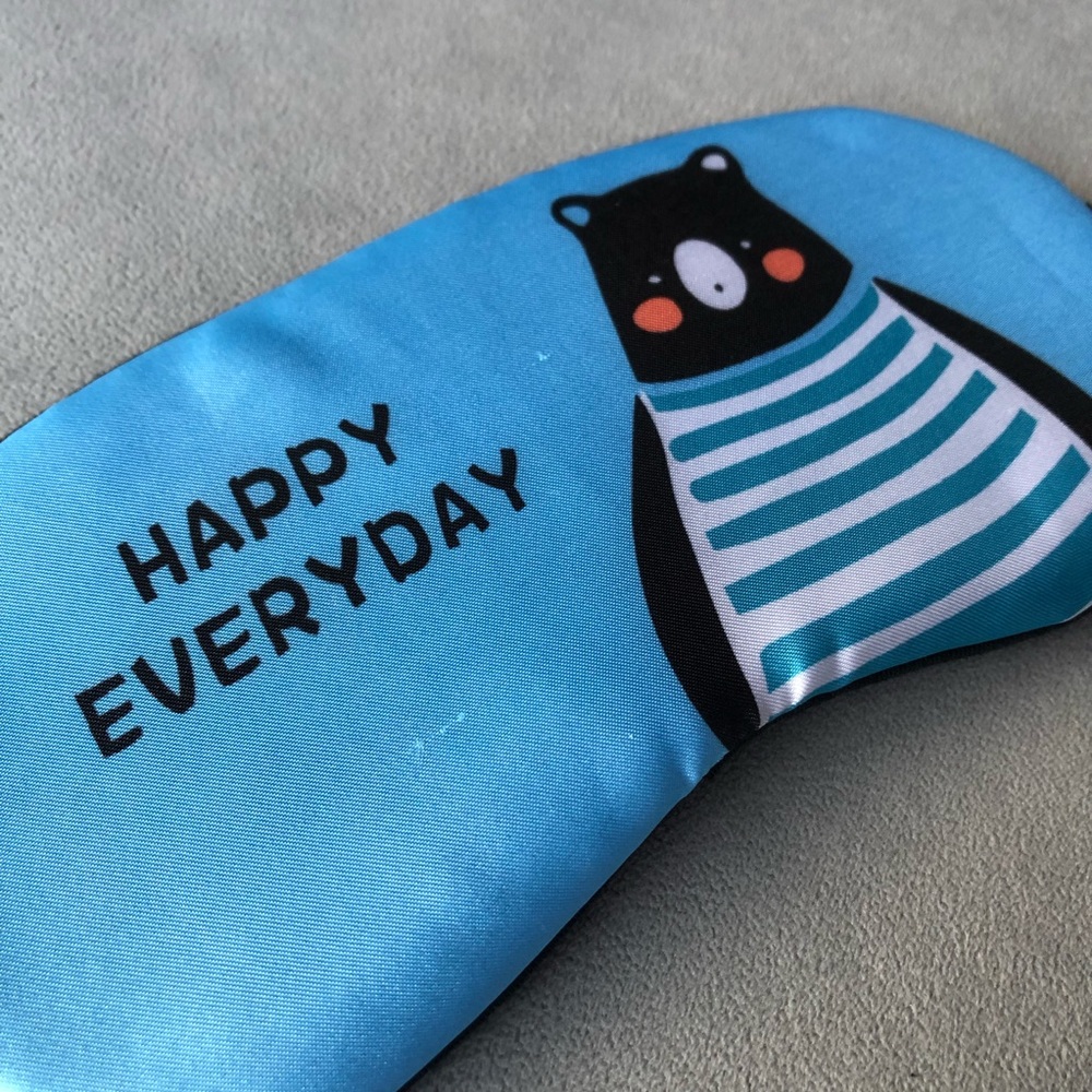 Happy Everyday Bear Sleep Mask ~ Brand New!